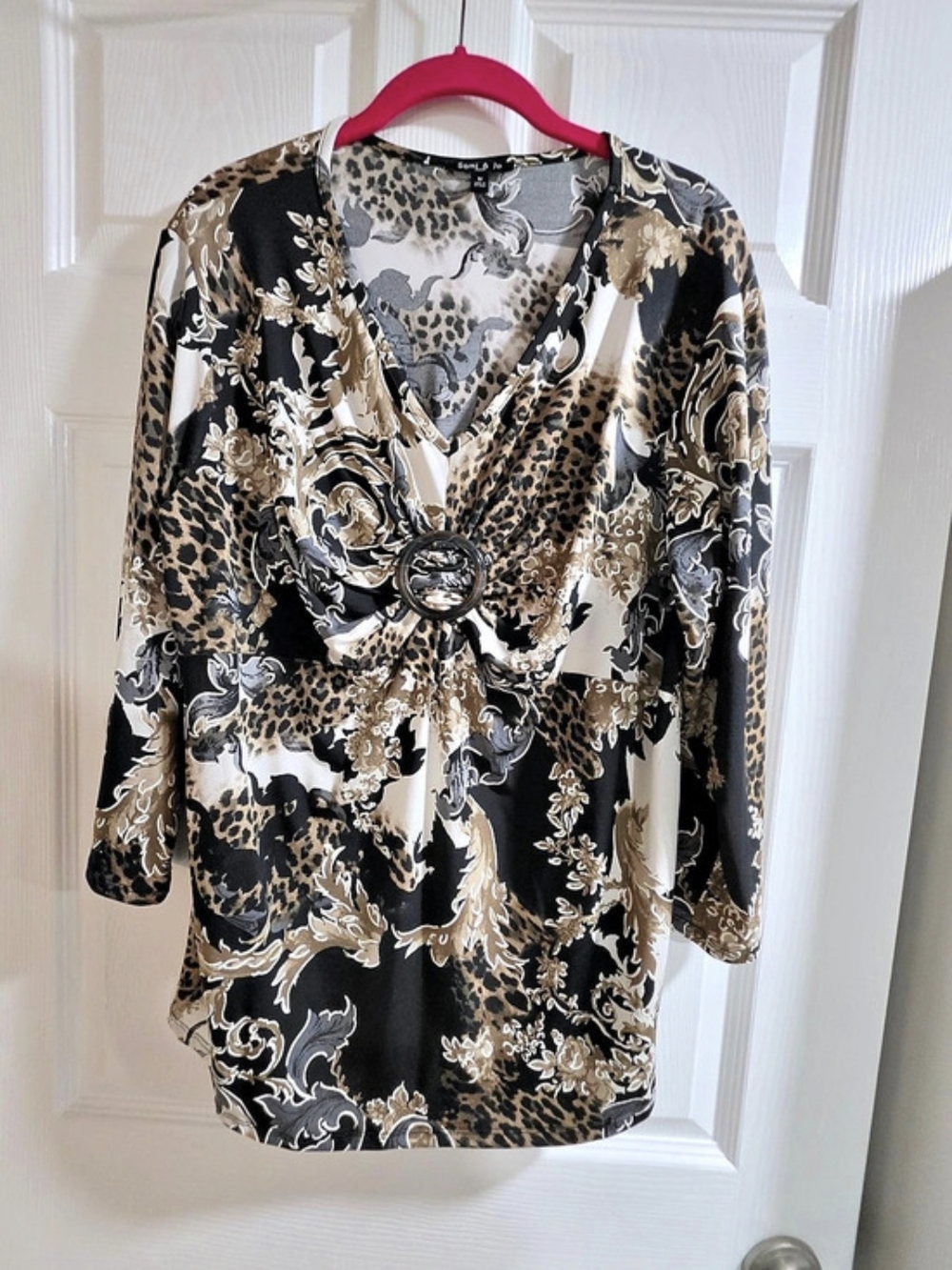 Sami & Jo Animal Print Tunic- 1X-Like New